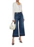 模特儿示范图 - 点击放大 - VALENTINO GARAVANI - Flared Denim Pants