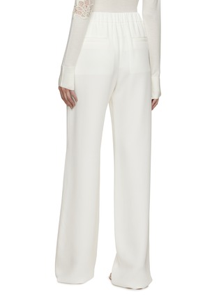 背面 - 点击放大 - VALENTINO GARAVANI - Cady High Rise Straight Leg Silk Pants