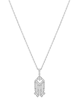 首图 - 点击放大 - KORLOFF - Eclat 18K White Gold Diamond Pendant Necklace