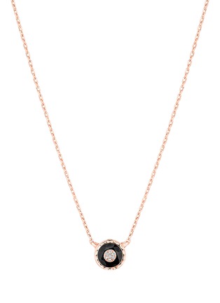 首图 - 点击放大 - KORLOFF - Saint-Petersbourg Rose Gold Diamond Black Onyx Necklace