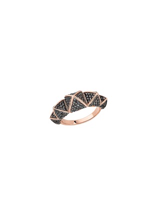 首图 - 点击放大 - KORLOFF - Korlove 18K Rose Gold Black Diamond Ring — Size 53