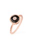 首图 - 点击放大 - KORLOFF - Saint-Petersbourg Rose Gold Diamond Black Onyx Ring — Size 52