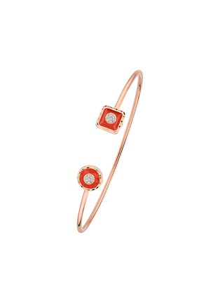 首图 - 点击放大 - KORLOFF - Saint-Petersbourg Rose Gold Diamond Red Agate Bangle