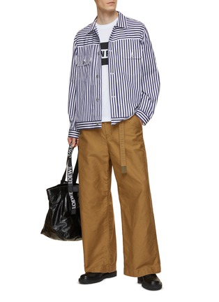 模特儿示范图 - 点击放大 - SACAI - X THOMAS MASON 口袋饰长袖夹克