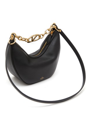 细节 - 点击放大 - VALENTINO GARAVANI - Small VLogo Moon Hobo Shoulder Bag