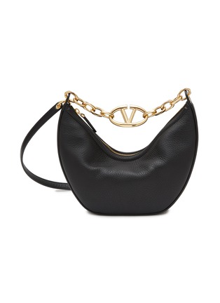 首图 - 点击放大 - VALENTINO GARAVANI - Small VLogo Moon Hobo Shoulder Bag