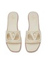 细节 - 点击放大 - VALENTINO GARAVANI - VLogo Cut-out Calfskin Slide Sandals