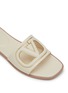 细节 - 点击放大 - VALENTINO GARAVANI - VLogo Cut-out Calfskin Slide Sandals