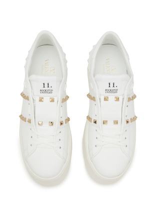 细节 - 点击放大 - VALENTINO GARAVANI - Rockstud Low Top Lace Up Sneakers