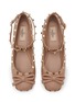 细节 - 点击放大 - VALENTINO GARAVANI - Rockstud Ballerina Leather Flats