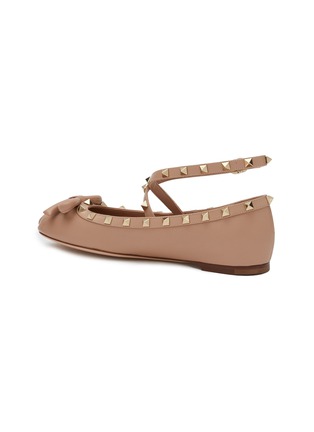  - VALENTINO GARAVANI - Rockstud Ballerina Leather Flats