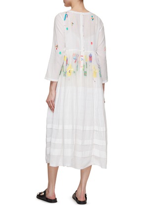 背面 - 点击放大 - INJIRI - Bird Pattern Cotton Slip Dress