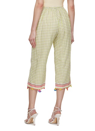 背面 - 点击放大 - INJIRI - Chequered Cotton Pajama Pants
