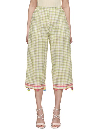 首图 - 点击放大 - INJIRI - Chequered Cotton Pajama Pants