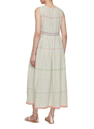 背面 - 点击放大 - INJIRI - Rainbow Stripe Cotton Dress