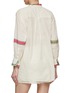 背面 - 点击放大 - INJIRI - Ruffle Trim Striped Cotton Shirt