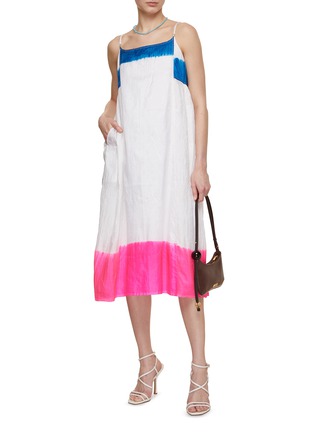 模特儿示范图 - 点击放大 - INJIRI - Dyed Cotton Silk Slip Dress