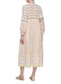 背面 - 点击放大 - INJIRI - Ruffle Trim Striped Cotton Dress