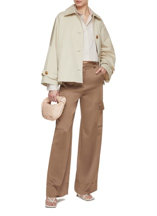 模特儿示范图 - 点击放大 - MARELLA - Satin Tailored Cargo Pants