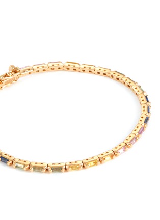 细节 - 点击放大 - SUZANNE KALAN - Linear 18K Rose Gold Pastel Sapphire Tennis Bracelet