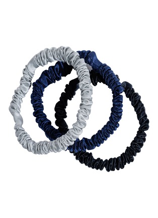 细节 -点击放大 - RE.VITYL - Silk Skinny Scrunchies — Set of 3