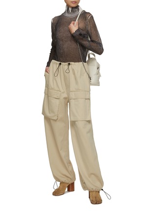 模特儿示范图 - 点击放大 - MM6 MAISON MARGIELA - 抽绳工装长裤