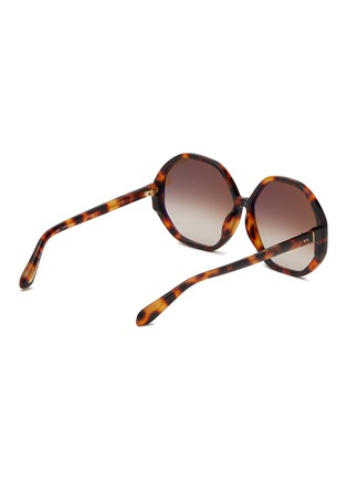 模特儿示范图 - 点击放大 - LINDA FARROW - Paloma Acetate Round Sunglasses