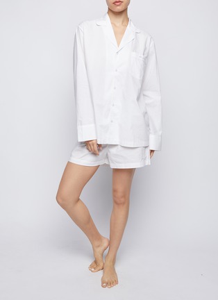模特儿示范图 - 点击放大 - SKIMS - 纯棉衬衫睡衣