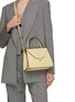 正面 -点击放大 - VALEXTRA - Mini Iside Leather Shoulder Bag