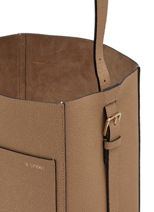 细节 - 点击放大 - VALEXTRA - Medium Bucket Leather Shoulder Bag
