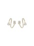 首图 - 点击放大 - JUSTINE CLENQUET - Maxine Palladium Plated Crystal Earrings