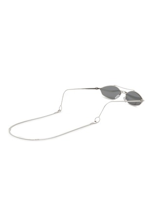 模特儿示范图 - 点击放大 - FENDI - BAGUETTE 金属框太阳眼镜