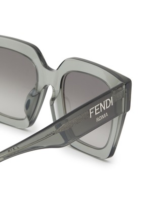 细节 - 点击放大 - FENDI - FENDI ROMA 方框太阳眼镜
