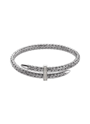 首图 - 点击放大 - JOHN HARDY - Classic Chain Silver Diamond Cuff — Size XS-S