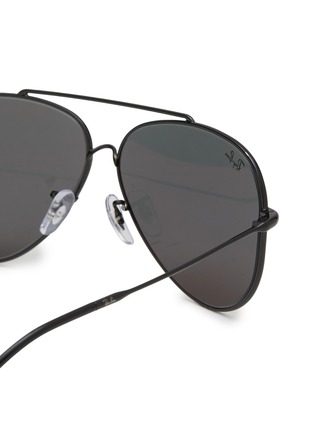 细节 - 点击放大 - RAY-BAN - Double Bridge Metal Aviator Sunglasses
