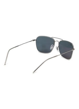 模特儿示范图 - 点击放大 - RAY-BAN - Double Bridge Metal Square Sunglasses