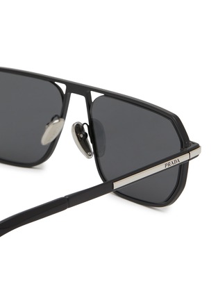 细节 - 点击放大 - PRADA - Metal Pillow Sunglasses