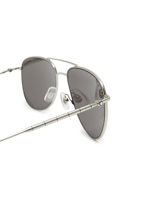 细节 - 点击放大 - MONTBLANC - 金属方框太阳眼镜