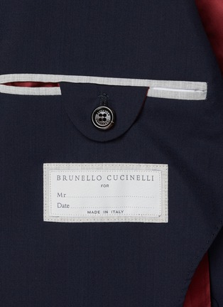  - BRUNELLO CUCINELLI - 羊毛混纺真丝西装外套