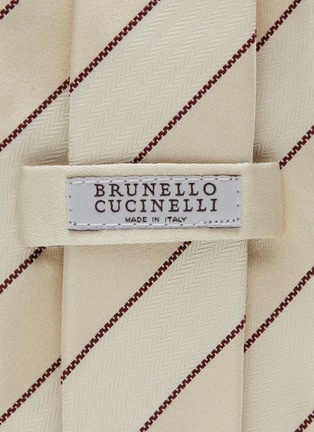 细节 - 点击放大 - BRUNELLO CUCINELLI - 斜条纹领带
