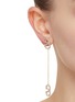 模特儿示范图 - 点击放大 - VALENTINO GARAVANI - VLogo Swarovski Crystal Brass Earrings