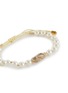 细节 - 点击放大 - VALENTINO GARAVANI - VLogo Swarovski Crystal & Pearl Brass Bracelet