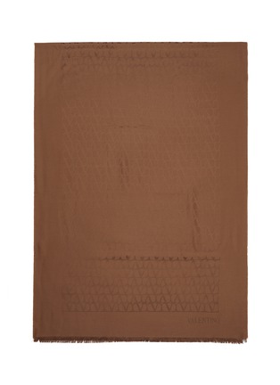 细节 - 点击放大 - VALENTINO GARAVANI - Silk Wool Blend Toile Iconographe Stole