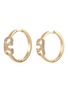 首图 - 点击放大 - VALENTINO GARAVANI - Embellished Logo Brass Earrings