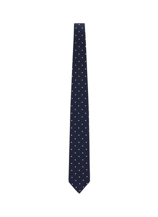 模特儿示范图 - 点击放大 - STEFANOBIGI MILANO - 真丝圆点领带