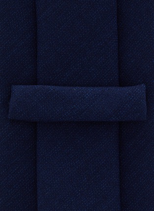 细节 - 点击放大 - STEFANOBIGI MILANO - 羊毛纯色领带