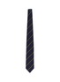模特儿示范图 - 点击放大 - STEFANOBIGI MILANO - 斜条纹混真丝领带