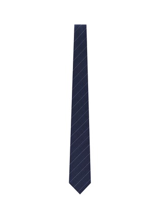 模特儿示范图 - 点击放大 - STEFANOBIGI MILANO - 斜条纹羊毛领带