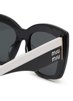 细节 - 点击放大 - MIU MIU - Acetate Square Sunglasses
