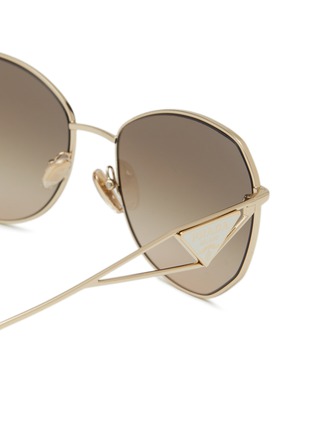 细节 - 点击放大 - PRADA - Metal Angular Sunglasses